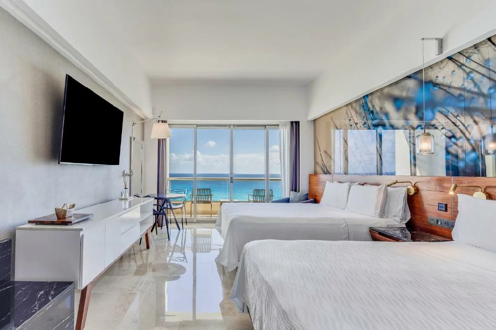 Habitación con jacuzzi en hotel aqua-cancun en Cancún, Quintana Roo
