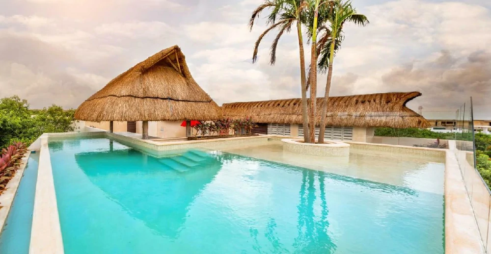 Habitación con jacuzzi en hotel azul-tulum en Tulum, Quintana Roo