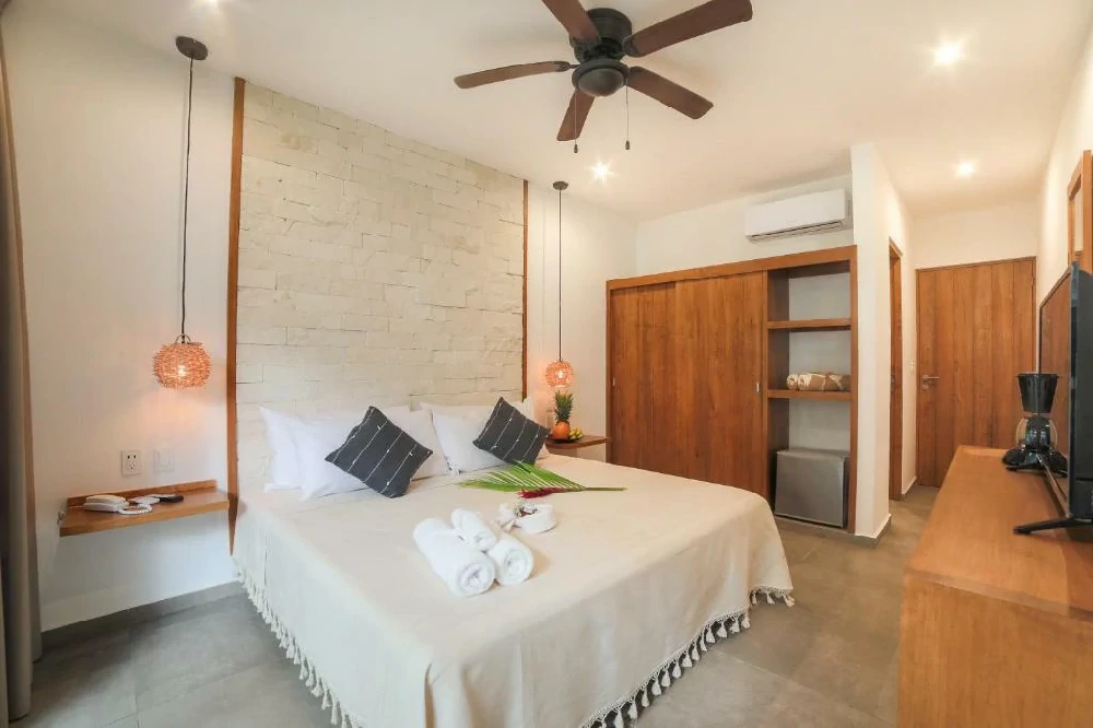 Habitación con jacuzzi en hotel blanco-tulum en Tulum, Quintana Roo