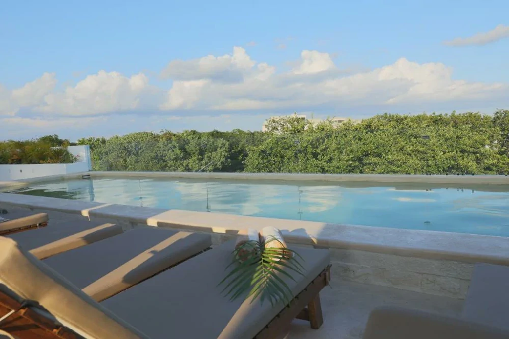 Habitación con jacuzzi en hotel blanco-tulum en Tulum, Quintana Roo