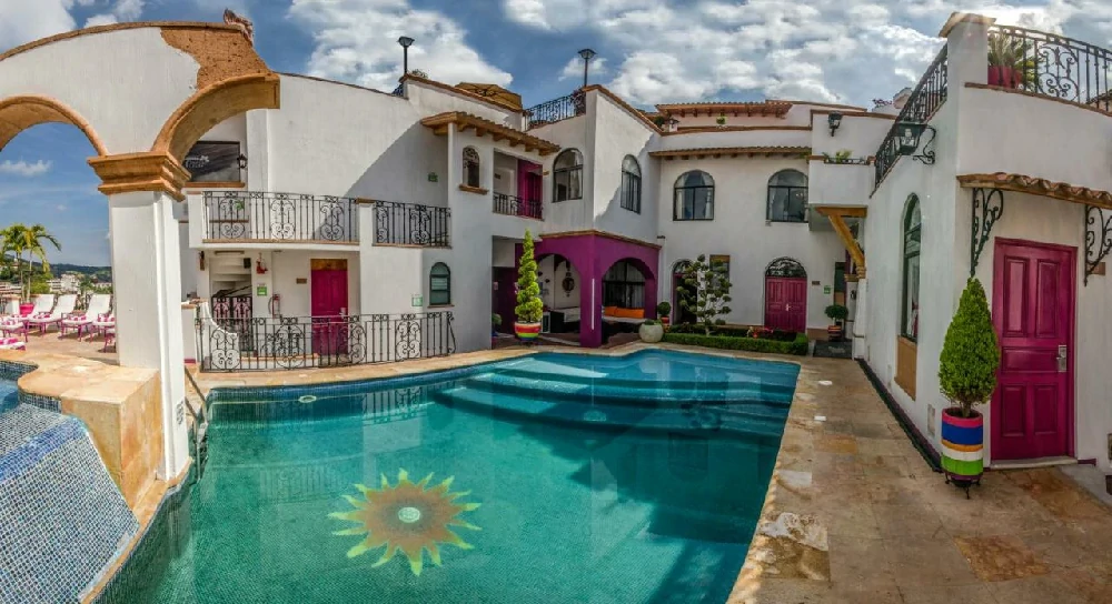 Habitación con jacuzzi en hotel boutique-pueblo-lindo en Taxco de Alarcón, Guerrero