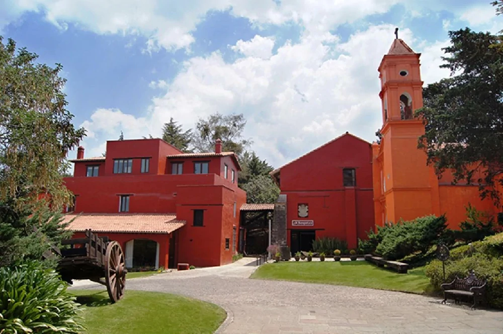 Habitación con jacuzzi en hotel hacienda-san-martin en Ocoyoacac, Estado de México