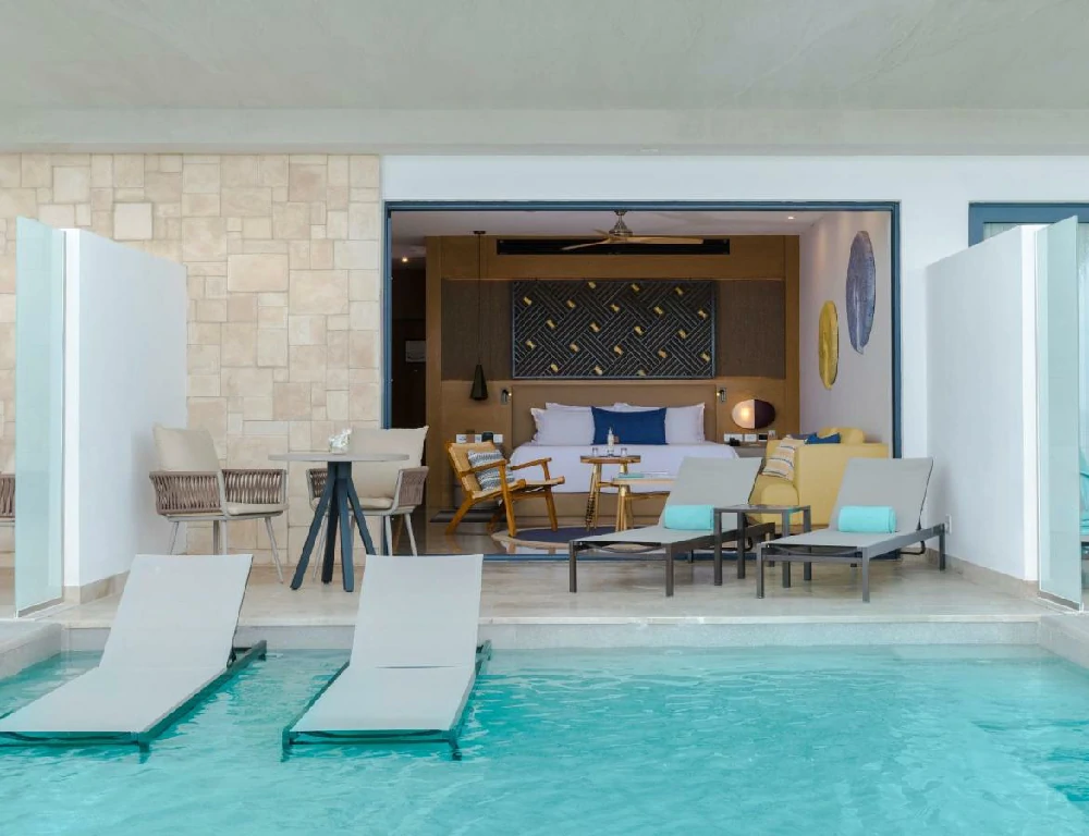 Habitación con jacuzzi en hotel haven-riviera-cancun en Cancún, Quintana Roo