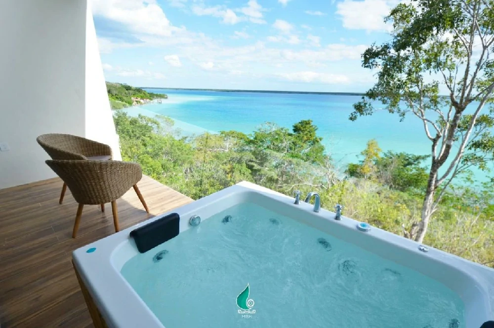 Habitación con jacuzzi en hotel mbh-maya-bacalar-bacalar en Bacalar, Quintana Roo