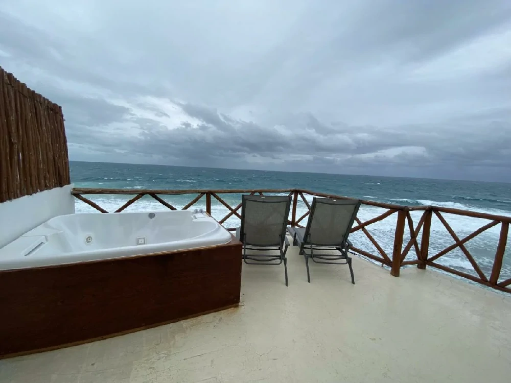 Habitación con jacuzzi en hotel ocean-drive en Isla Mujeres, Quintana Roo