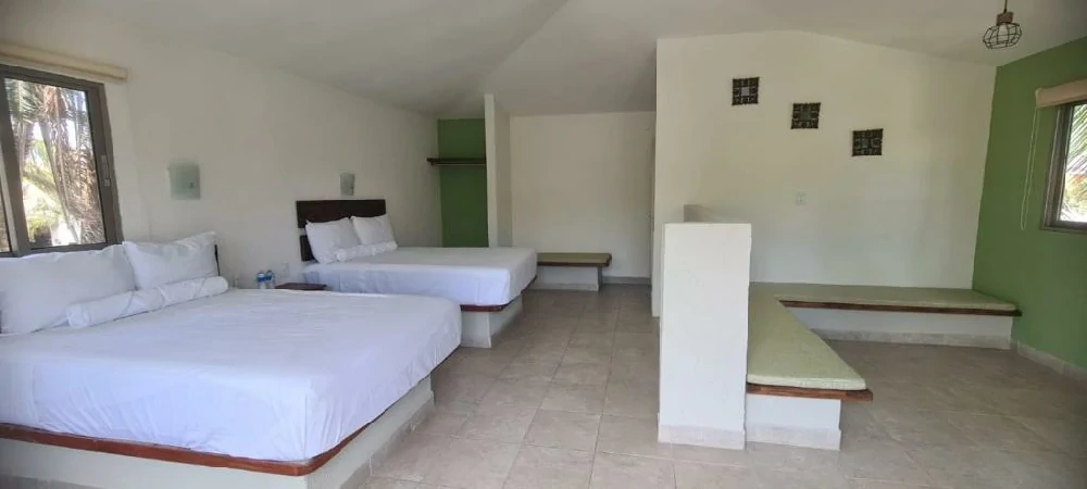Habitación con jacuzzi en hotel palmar-y-villas en La Vigueta, Veracruz