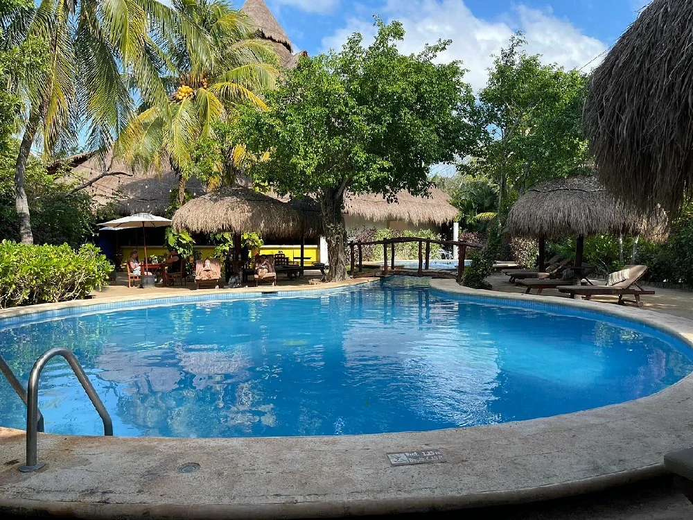 Habitación con jacuzzi en hotel villa-caracol en Isla Holbox, Quintana Roo