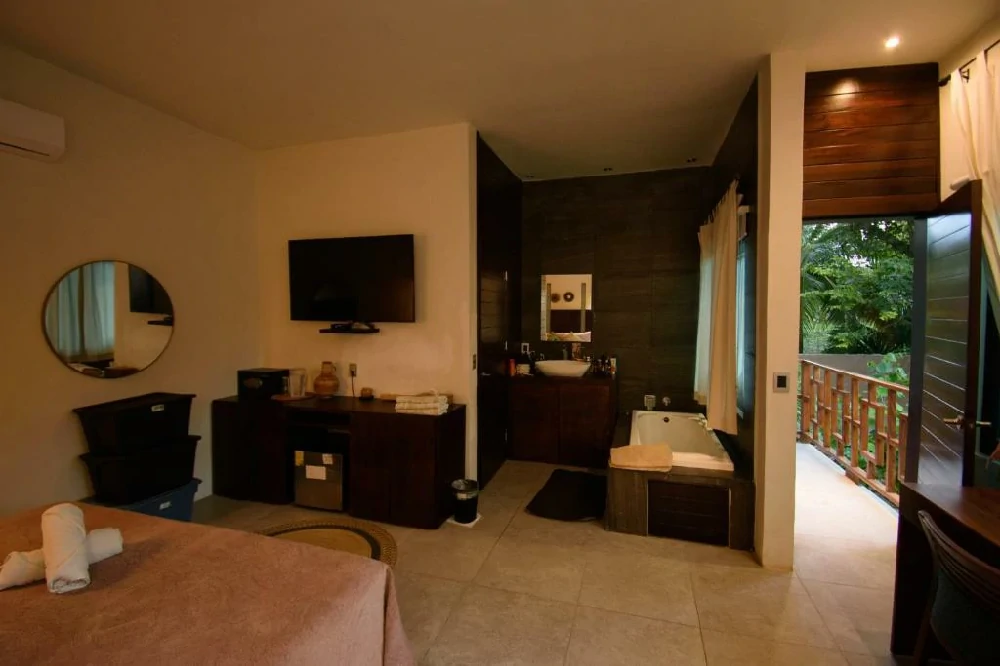 Habitación con jacuzzi en hotel vlandre-bacalar-quintana-roo en Bacalar, Quintana Roo